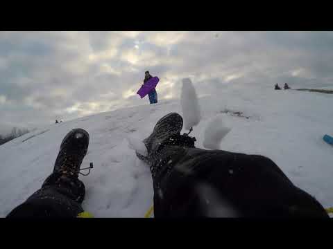 Sledding! Pop Pop Fail!