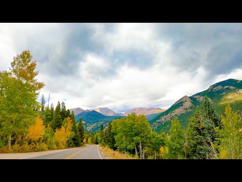 Scenic Drive Through Rocky Mountain National Park (No Sound) — 4K UHD Fall Drive