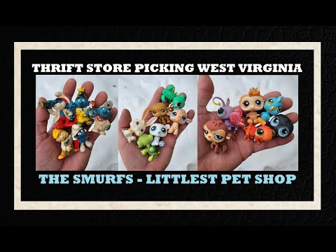 Thrift Store Picking West Virginia - TOYS - Smurfs 1970's - Littlest Pet Shop - Walmart - Antiques -