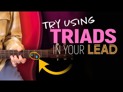 Try using triads in your lead. Simple technique for playing chord changes  - Guitar Lesson - EP562