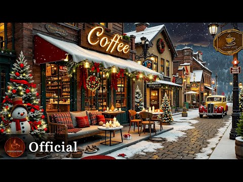 Candy Cane🎄 Christmas Jazz Song Music ~ Winter Outdoor Coffee Shop Ambience | Official MV