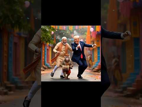 Donald Trump, Narendra Modi & a Monkey – The Funniest Dance Ever!