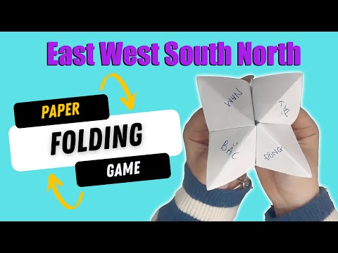 Origami game East West South North  Origami