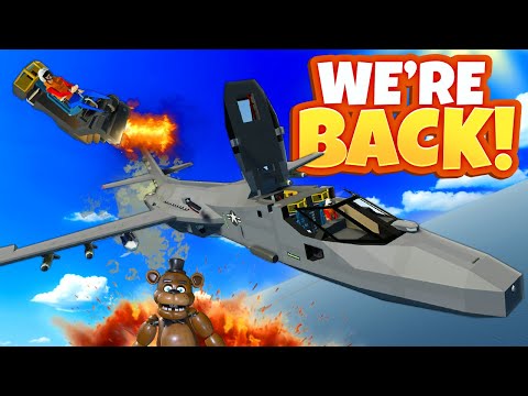 We're Back Using a Bomber to DESTROY The FNAF Pizzeria Stormworks!