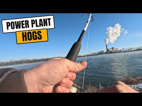 Powerplant Fishing in FREEZING COLD Weather