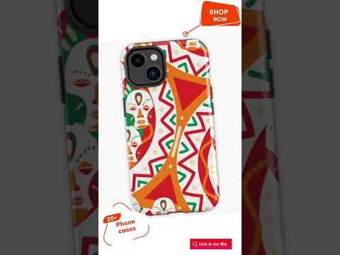 How you can make your phone look super amazing 🤩 #phonecase #redbubbleshop #african #onlineshop