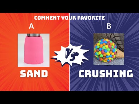 "Qual vídeo é mais satisfatório, A ou B?" Which video is most satisfying? A or B?