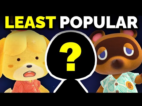 Who's the LEAST popular Animal Crossing villager?