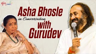 Live।Asha Bhosle Asks Gurudev About Love, Relationships,Spirituality and More | Sri Sri Ravi Shankar