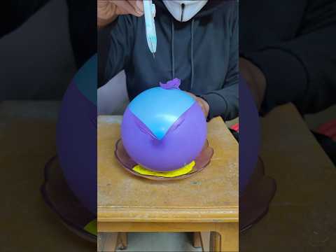 5 Layer Balloon Freeze | Ice Balloon #holi #shorts