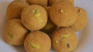 खास वेगळ्या पद्धतीने केलेले रवा बेसन लाडू | Rava-besan ladoo