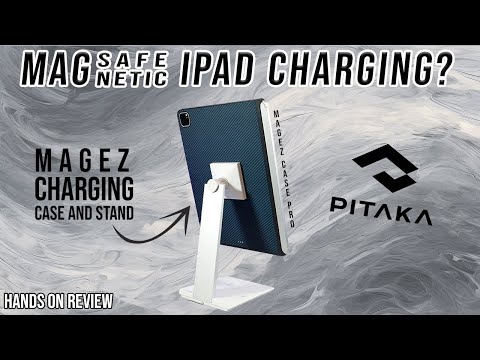 Magnetic iPad Charging? | Pitaka's MagSafe Like Charging Case & MagEZ Stand!