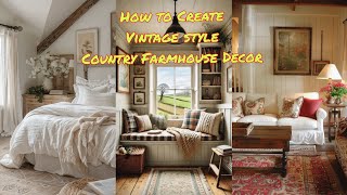 Create Stunning Vintage Country Farmhouse Decor: Timeless DIY Ideas for a Charming Home