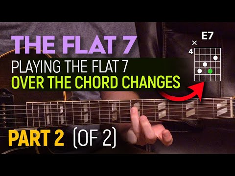 Ear training (Part 2 of 2) - Playing the flat 7 over chord changes - Guitar Lesson - EP571