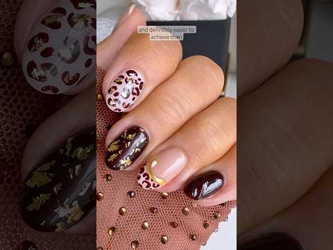 Leopard Print Nail Art 🐆