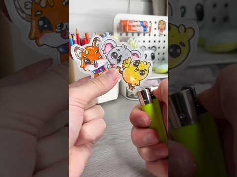 ✨Super Easy Diy Stickers🍬!? #diystickers #stickers #diy #papercraft #cutecrafts #craft #crafts  ￼￼