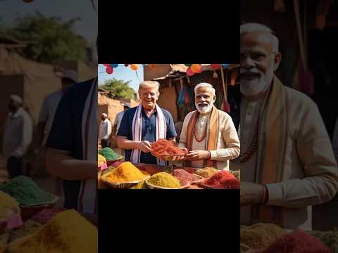 Donald Trump & Narendra Modi Selling Spices in an Indian Village – A Unique Market Experience!