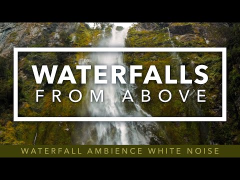 Sleep Soundly with Serene Waterfall Sounds and Stunning Drone Footage — 4K UHD Nature Video