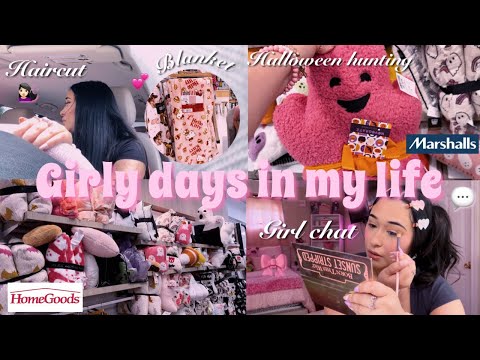 GIRLY VLOG ♡: girl struggles, haircut, girly shopping, spooky finds, lake Charles, & family trip