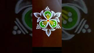 Beautiful Friday special simple rangoli kolam design 🌺#shorts #trending #muggulu #kolam #art