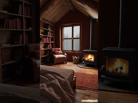 #rain #cabinambience #relax #cozycabinambience #peace #cabinsound #fireplace #calm #rainsounds