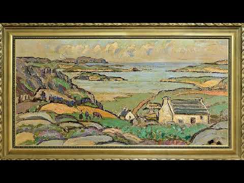 SPRING SUMMER OIL PAINTING LANDSCAPE FREE TV ART WALLPAPER SCREENSAVER BACKGROUND VINTAGE FRAMED TV