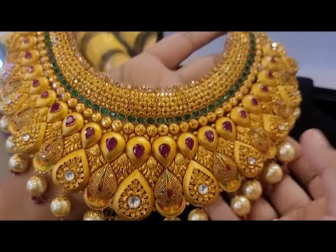 Bridal goldnecklace set|necklace with earring|goldnecklace design|goldnecklace with weight and price