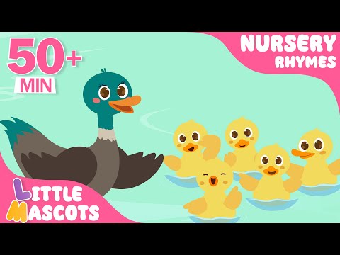 [Classic] Five Little Ducks 🐤 | Animal Song + more | Little Mascots Nursery Rhymes for Kids