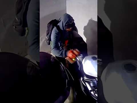 Motorcycle Thief Caught On Camera | ​⁠@Zx6r.rider95 #motorcycle #fyp #thief