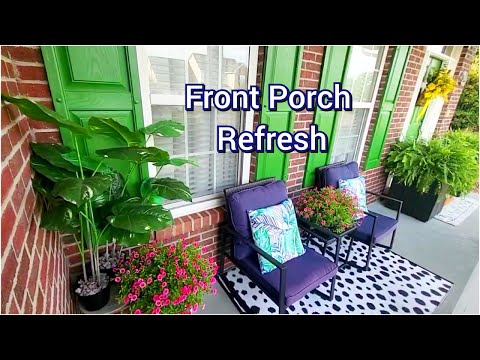 NEW: BUDGET FRIENDLY FRONT PORCH REFRESH2024! | Ideas #decoratewithme #juvilee2575