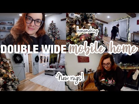 *NEW RUGS FOR THE DOUBLE WIDE* | day in the life | mobile home updates | mobile home homemaking