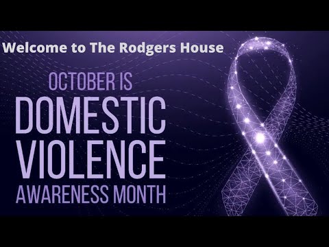 BEAUTIFUL PURPLE AND BLACK TABLESCAPE - VICTOR NOT VICTIM - DOMESTIC VIOLENCE AWARENESS MONTH