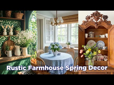 Bringing Spring Fresh Elegance 🌸Ultimate Guide to Rustic Farmhouse Spring Decor