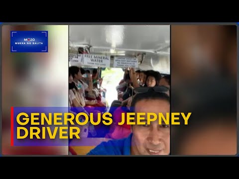 Jeepney driver sa Batangas, nagbibigay ng libreng sakay at tubig | Mukha ng Balita