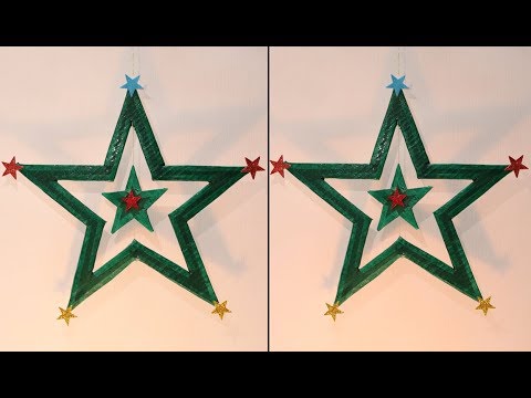 How to make Christmas star / Christmas & Festival Home Decoration ideas / Simple & Easy ideas