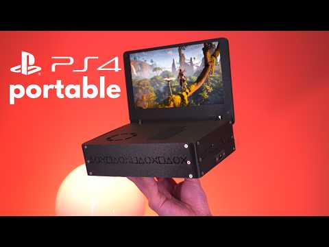 Budget Portable PlayStation 4 Built From Scrap