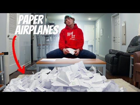 MAKING 1000 PAPER AIRPLANES IN A ROW