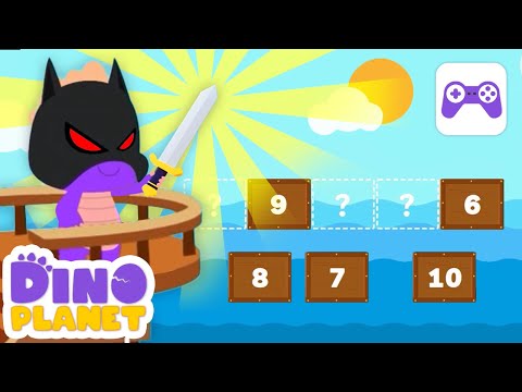 Learn how to write numbers | ✍️ Tracing numbers 6 - 10: Treasure hunting game | DINO Cartoon Class