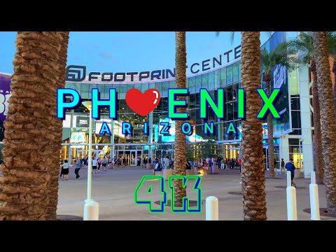 Phoenix Walk Around Footprint Center, Arizona USA 4K-UHD