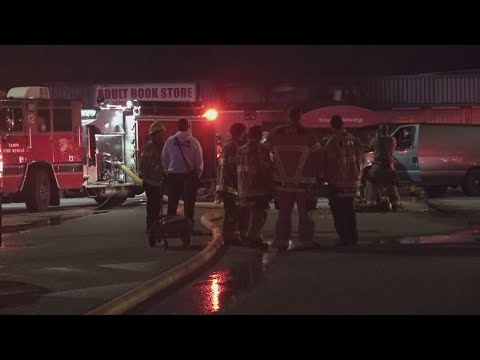 Tampa gentleman's club fully engulfed in flames, firefighters say