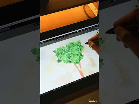 Creating trees 🌳 in #blender3d #b3d #greasepencil #geometrynodes