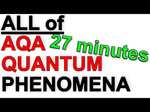 ALL of AQA Quantum Phenomena - Paper 1 A level Physics Revision