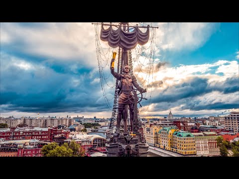 Flying Over Moscow Screensaver (No Sound) — 4K UHD