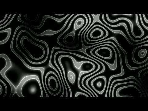 1h Abstract Neon Black and White wave patterns background | Height map footage | 4k screensaver