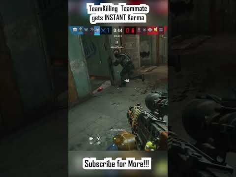 INSTANT Karma after TKing Teammate #rainbowsixsiege #r6s #gaming