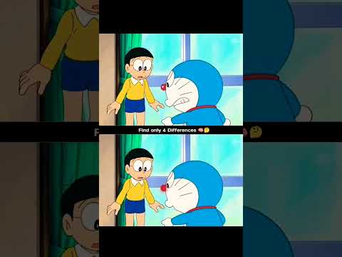 Find the 4 difference #ytshorts #doraemon #ninjahattori #viralshort #trending#anime#naruto#squidgame