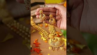 Gold bridal jewellery set #goldjewellerydesignsforwomen #gold #goldjewellerydesigns #ranihaar #916