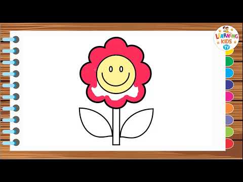 HOW TO DRAW FLOWER | Step by Step Drawing for Kids | Flower Drawing | Easy Drawing with Pencil