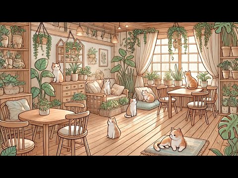 ☕ Soft cafe music Lofi  | Perfect for Reading, Studying & Relaxing 📖💤