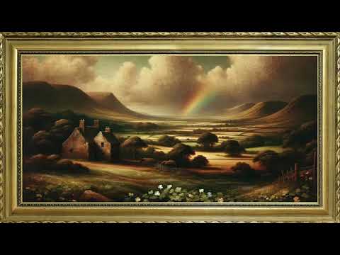 ST PATRICKS DAY LANDSCAPE FREE TV ART WALLPAPER SCREENSAVER BACKGROUND VINTAGE FRAMED SAMSUNG TV ART